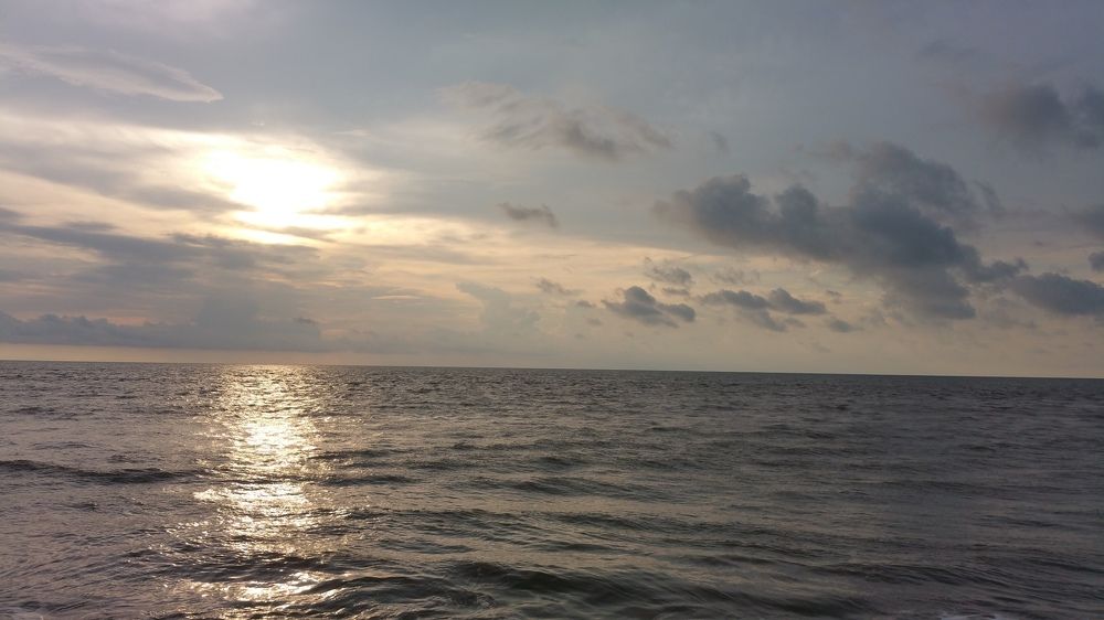 Sunset on the coast of Waikkal