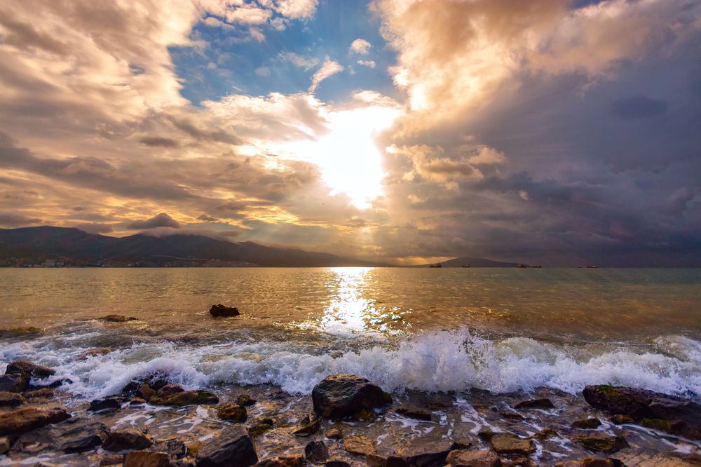 Утро на море.