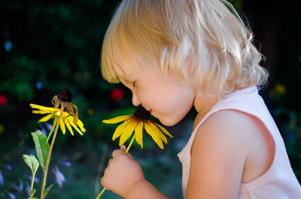 Девочка и цветок