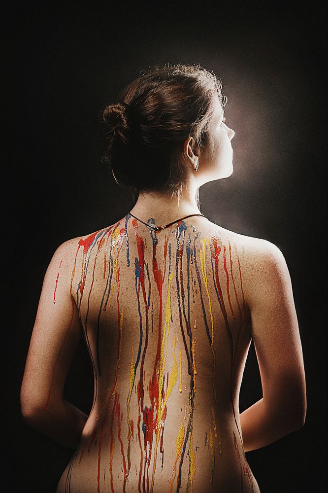 Colourful back