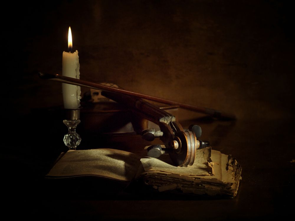 Still life with violin