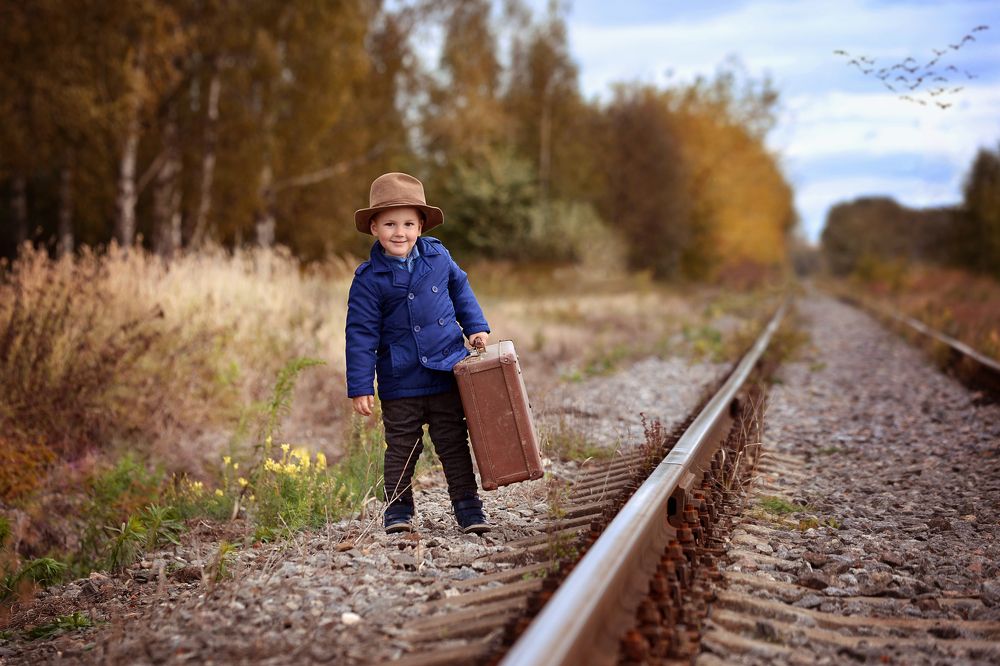 в ожидании поезда