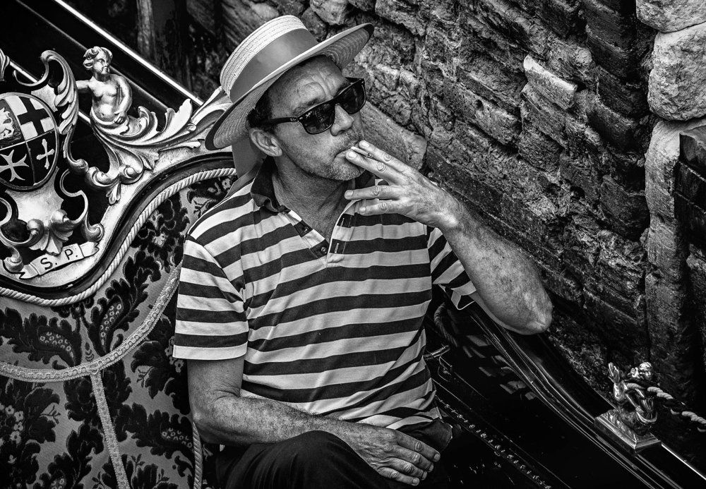 Венеция.Портет гондольера