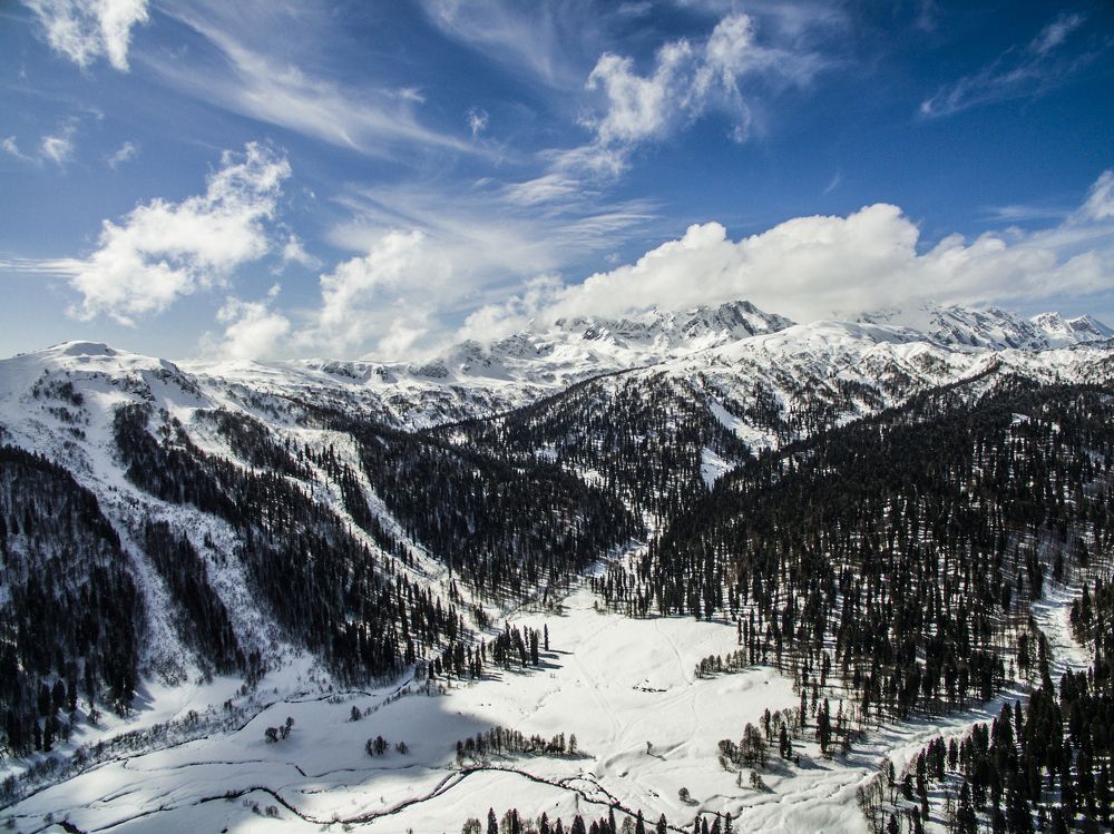 Highland Abkhazia. Winter