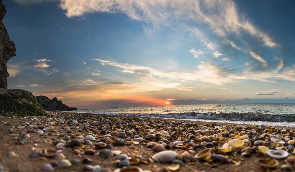 закат на азове