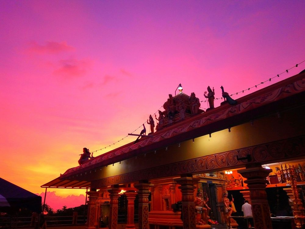 Sunset temple