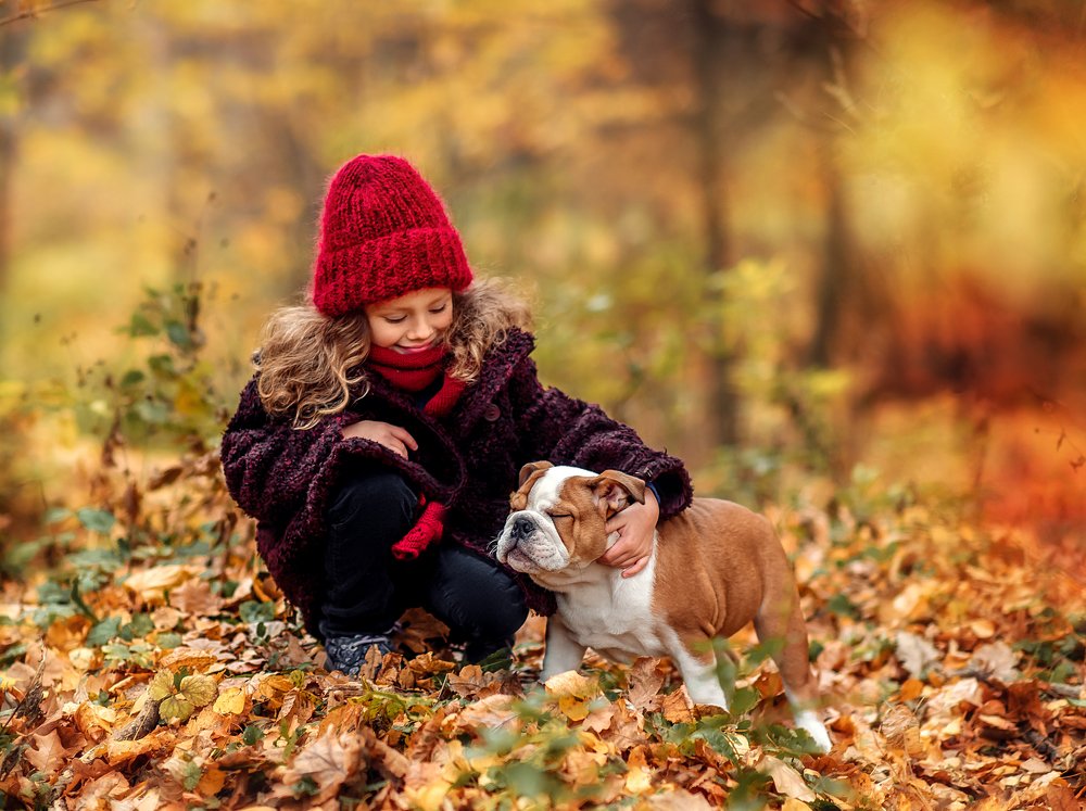 Даша и бульдожка