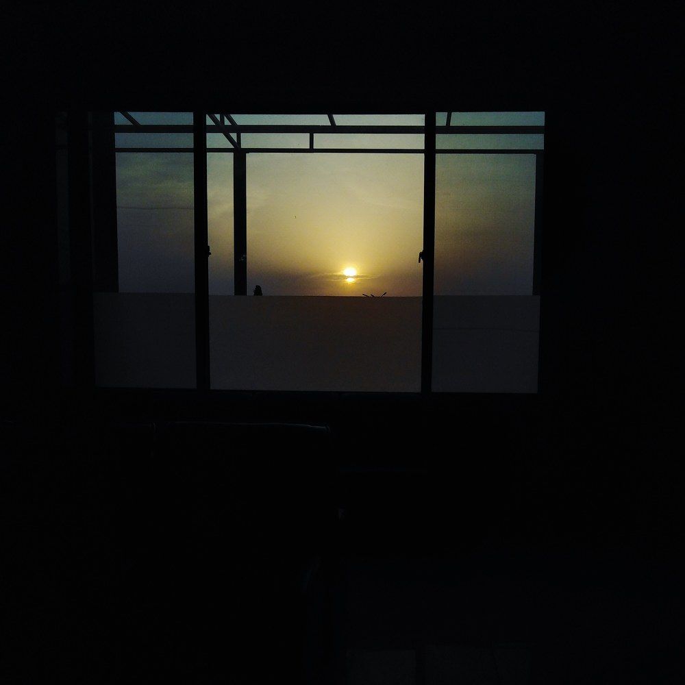 a sunset outside my window