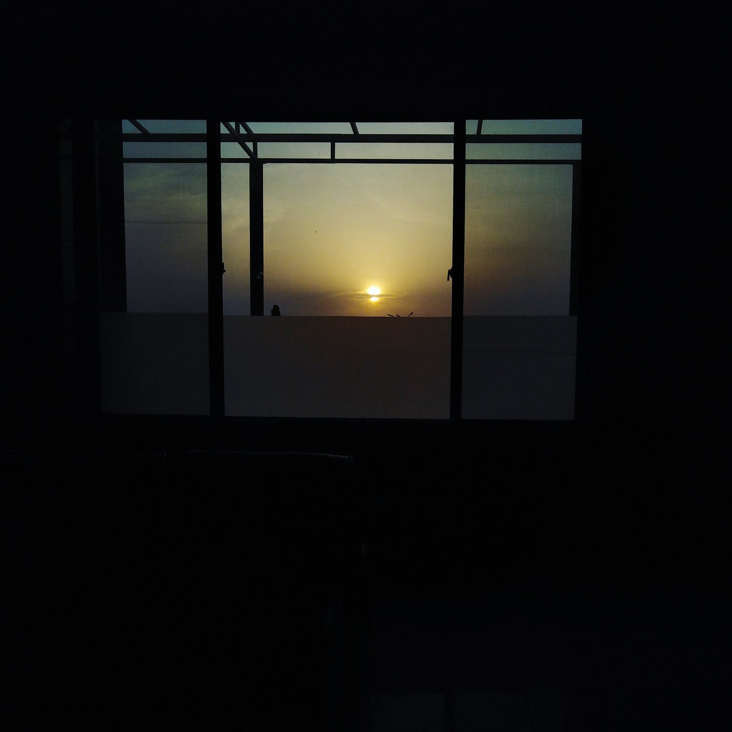 a sunset outside my window