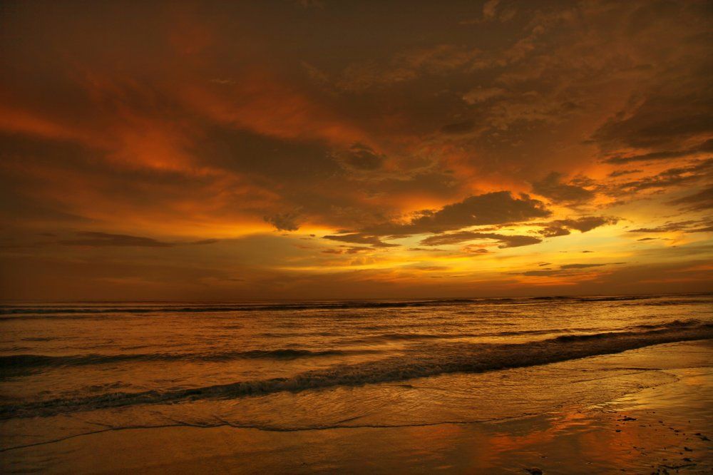 Different colors of a sunset