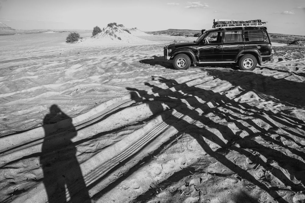 Shadow in the desert