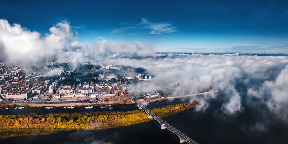 Туман над Нижнем Новгороде