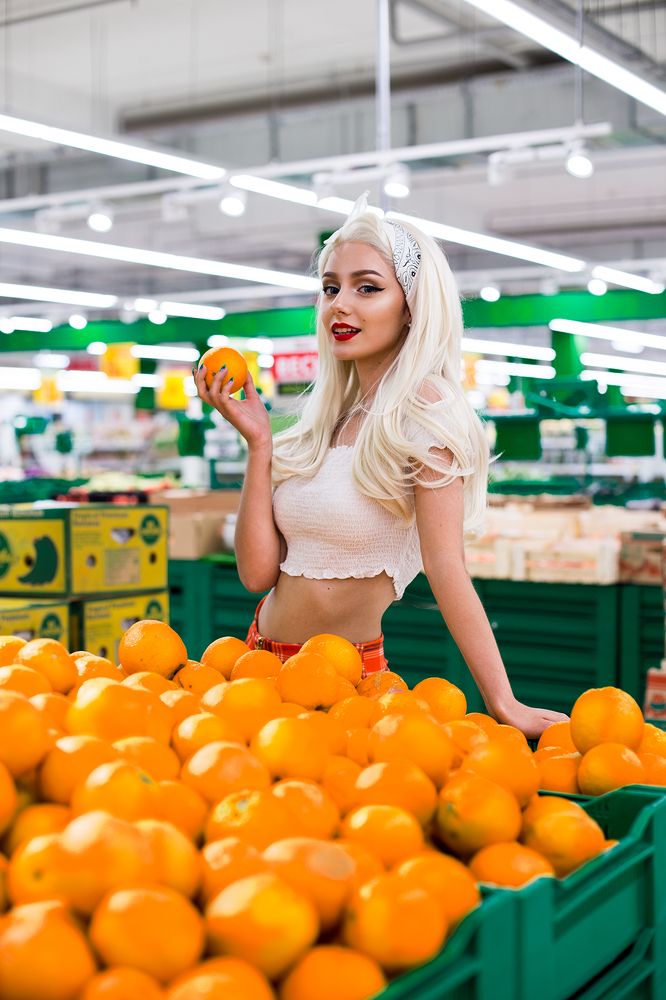 Любительница апельсинов