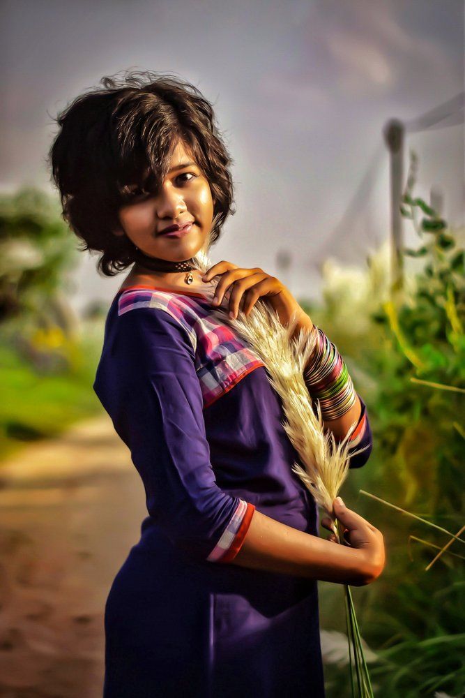 "Beautiful girl on the street"