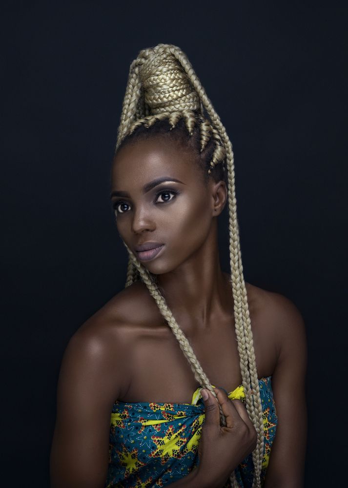 Young Black African Female Model