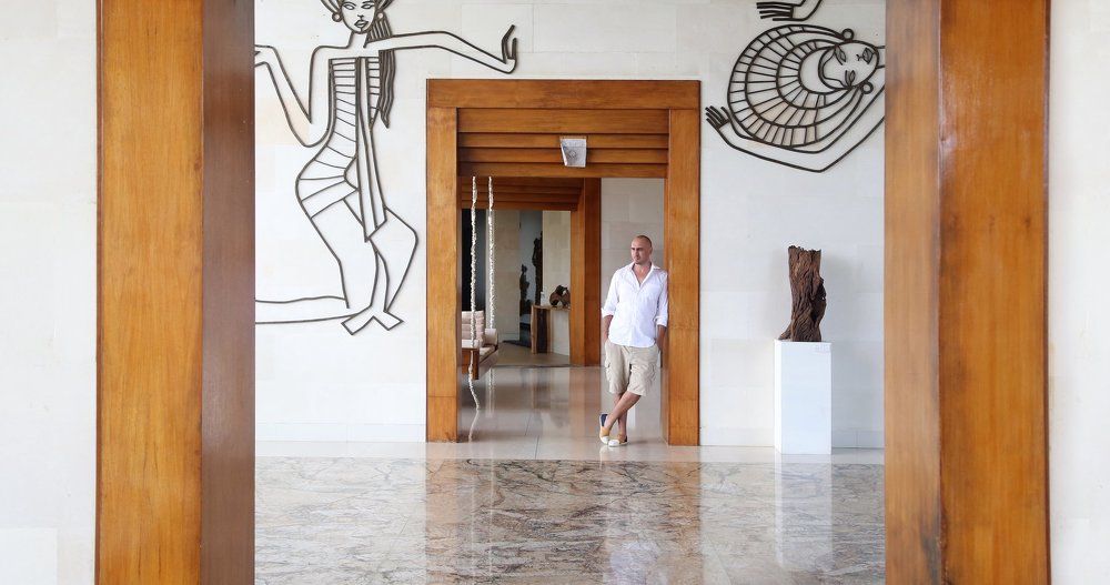 Artist on exhibition