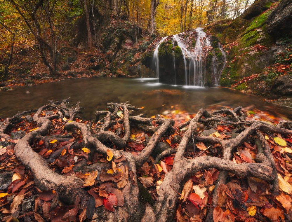Верхние каскады реки Улу-Узень, Крым