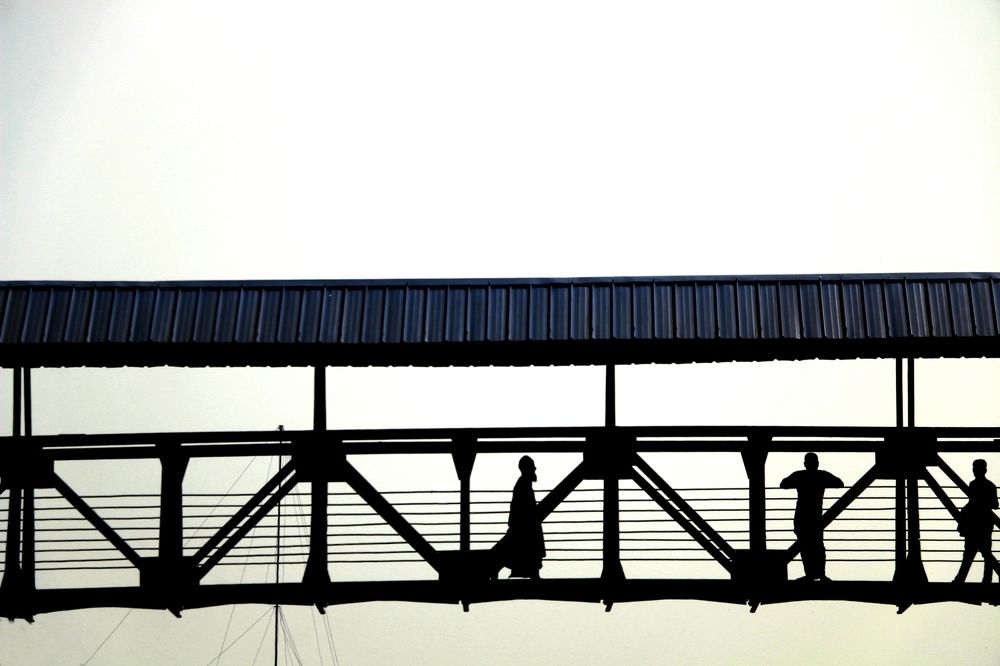 a street foot over bridge
