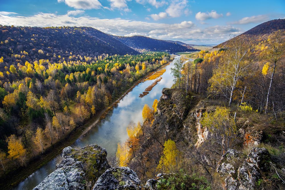 Осень на реке Зилим