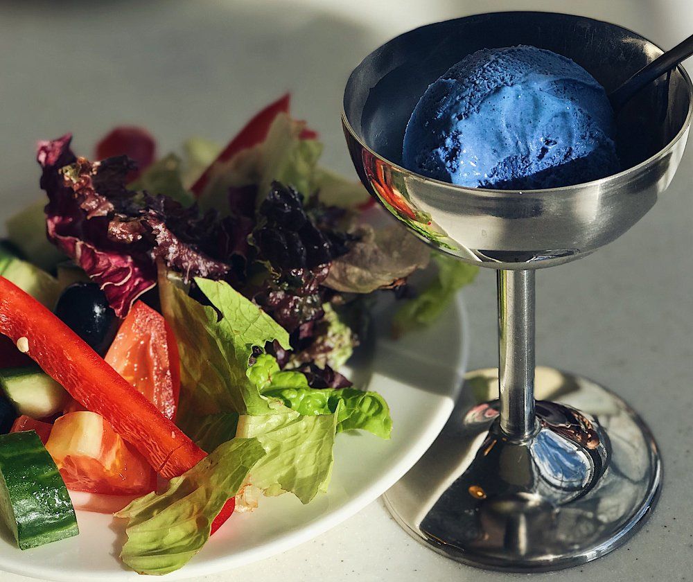 Blue ice cream