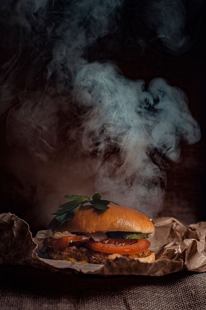 бургер с дымком
