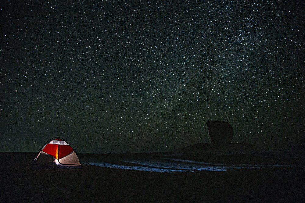 Camping in White Desert