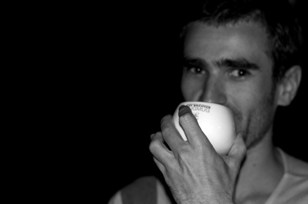 Eyes of young writer