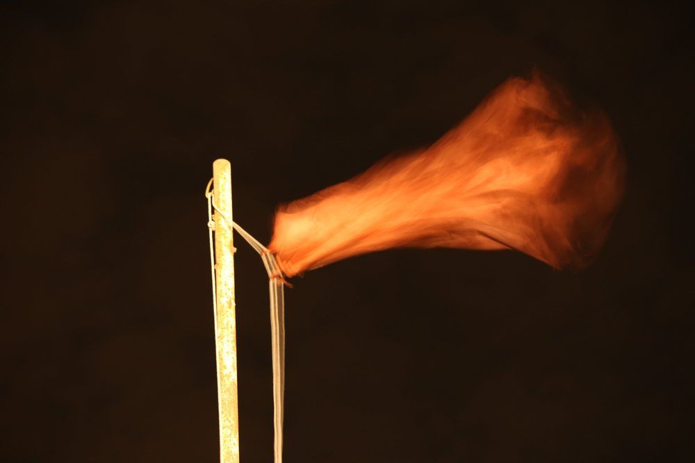 Flag....at night ......