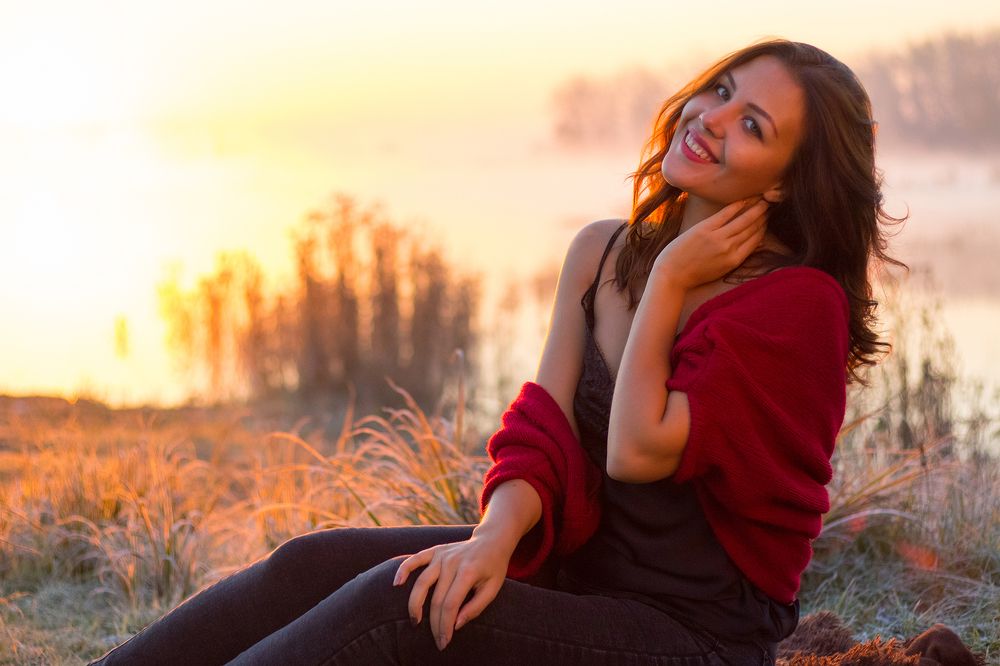 Лена на рассвете