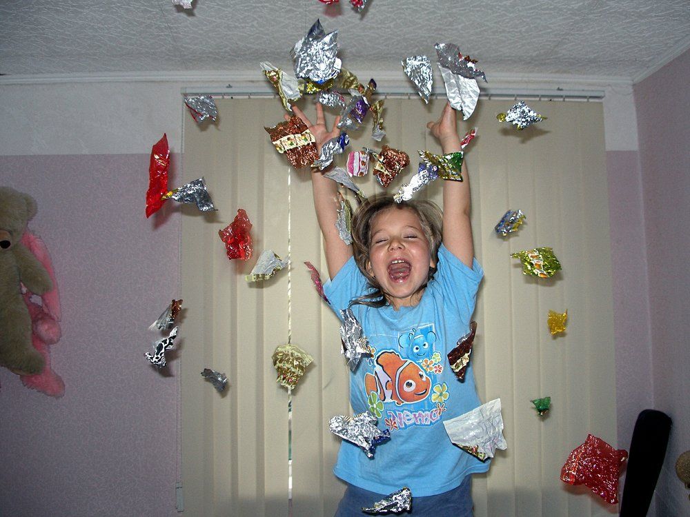 Разноцветный дождь.