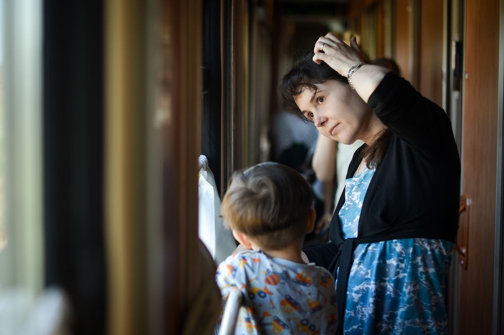 Утро в поезде...