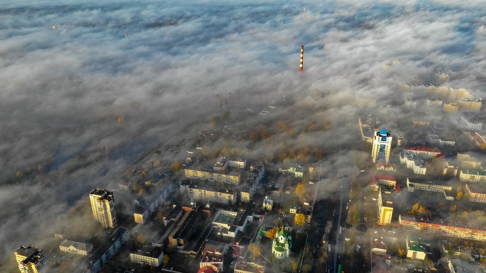 Город в тумане