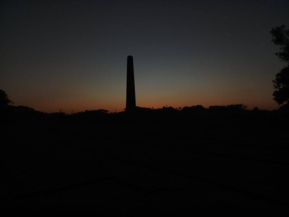 The evening sunset