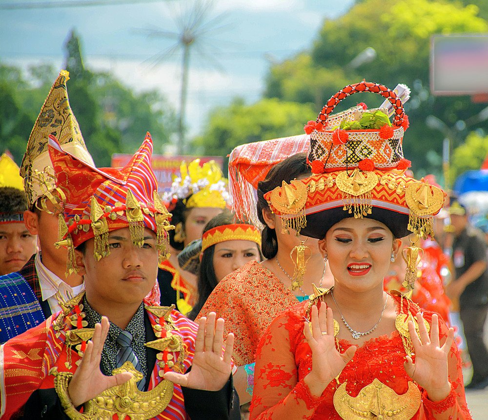 The dancers take to the streets