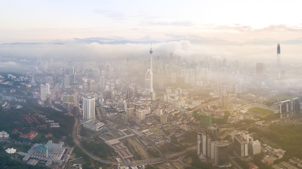 Panorama view of Kuala Lumpur city