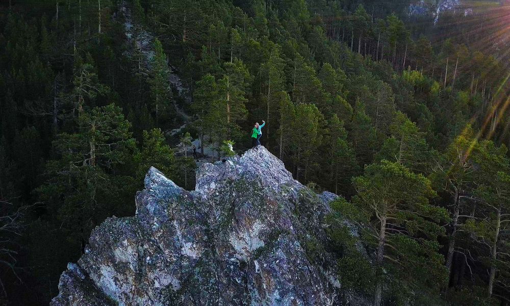 На вершине