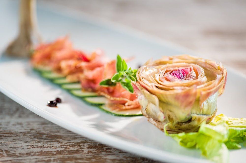 Артишоки с семгой