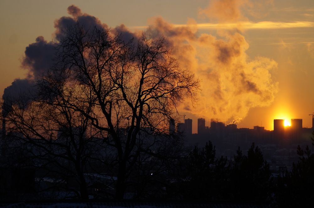 Морозный закат