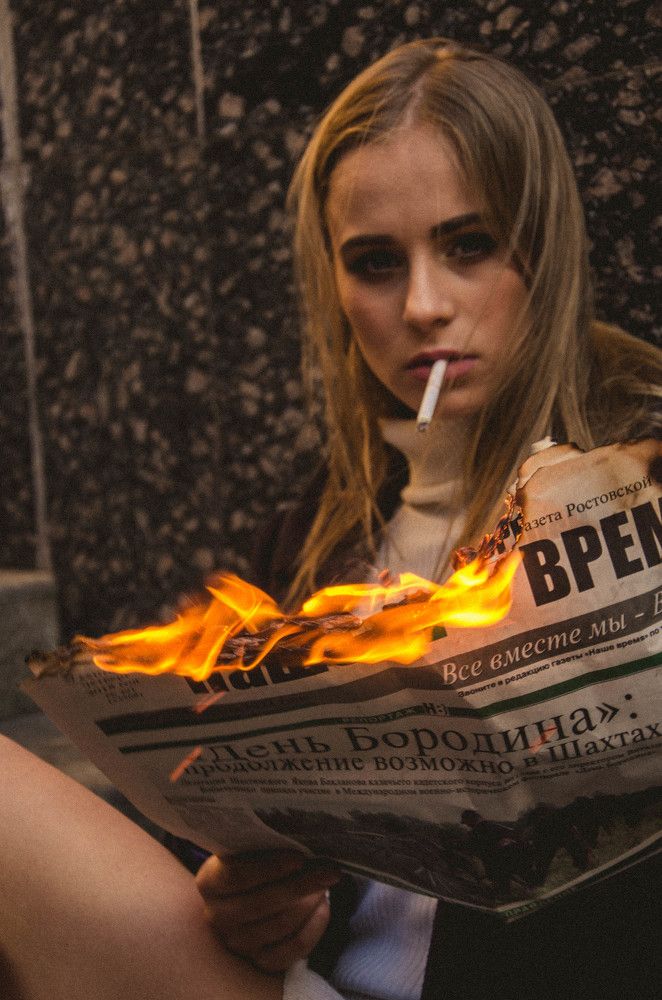 Дама с сигаретой
