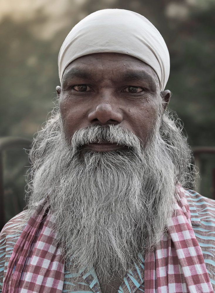 The face of a real man