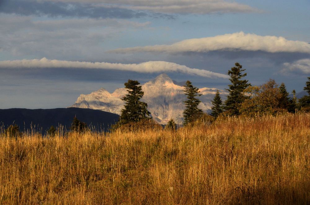 Выплывает утро из-за гор.