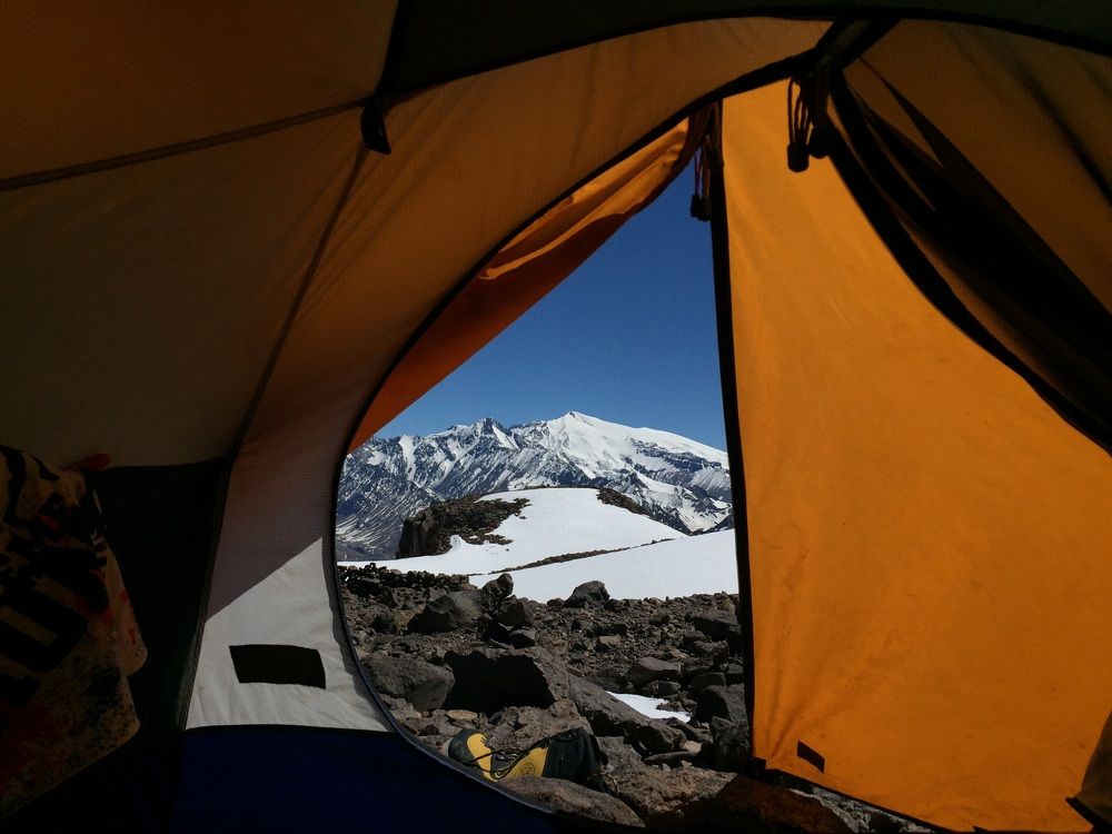 A view from 5,800 metres in the Andes