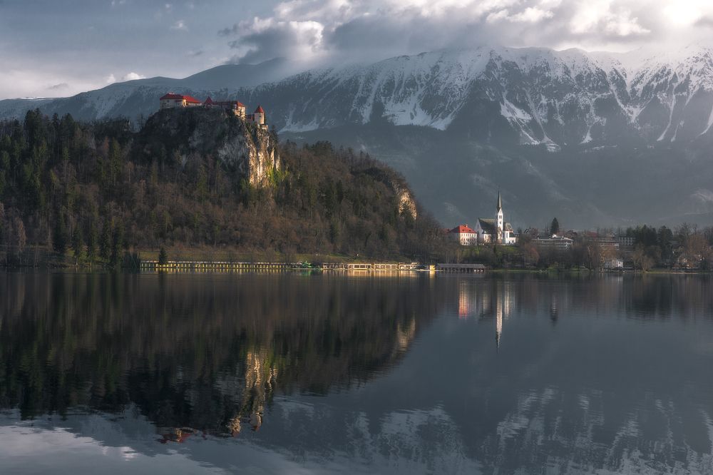 Утро на озере Блед