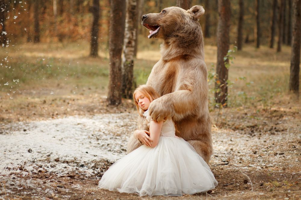 Настя и медведь