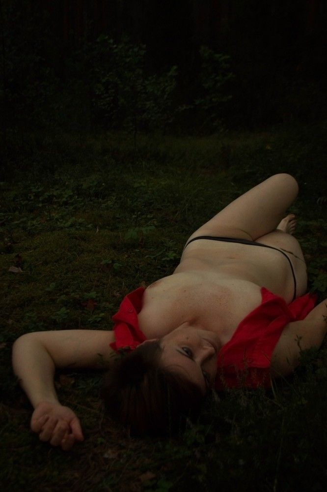 Red in the forest