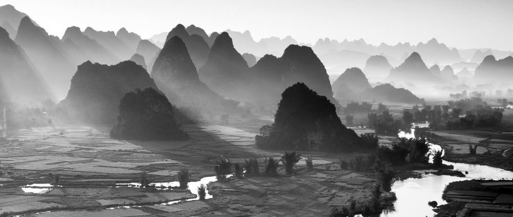 Sunrise in Ngoc Con valley