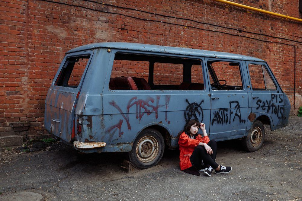 Синий автобус