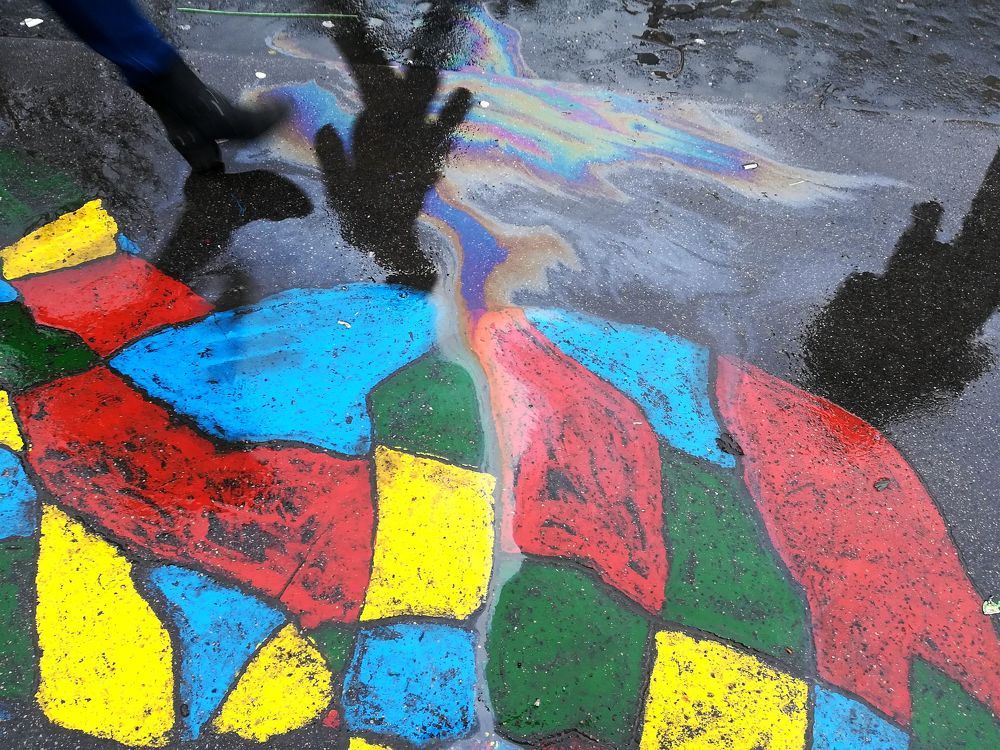 Reflections from street