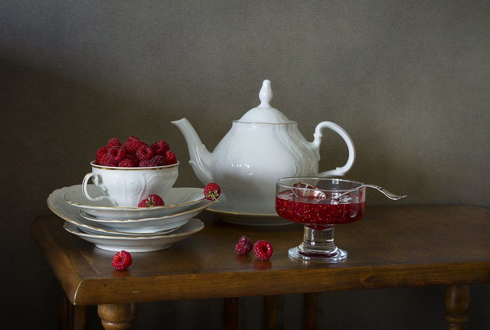 Чай с малиной