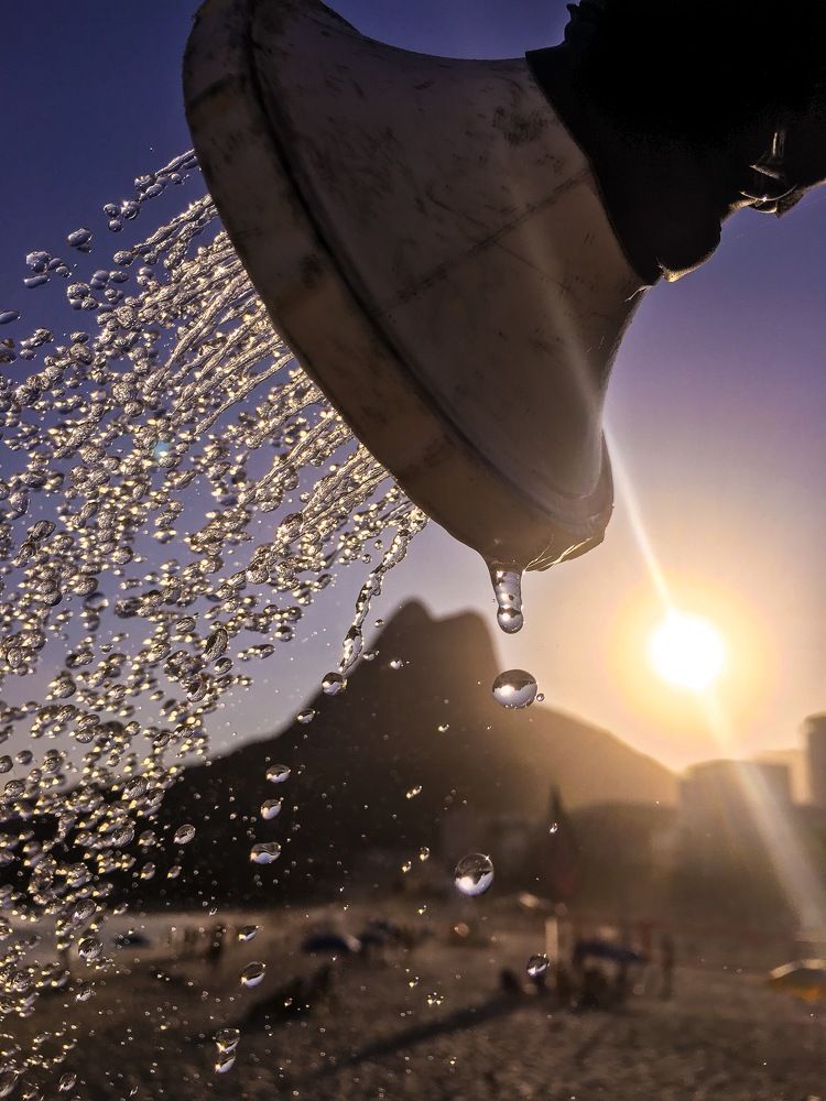 Shower on the beach